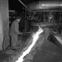 Afsteken slak Oxygasfabriek 1954